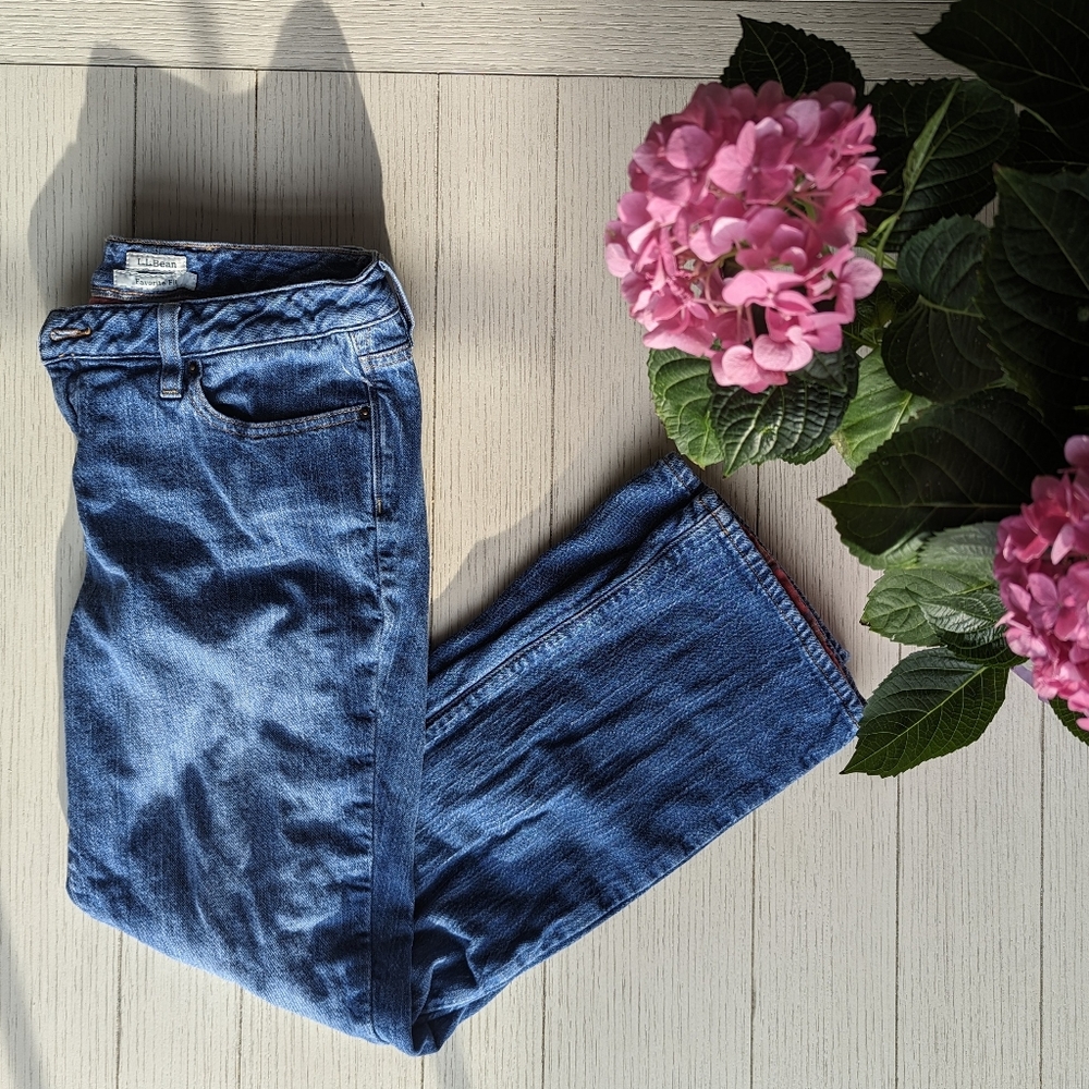 L.L. Bean Blue Jeans with Warm Lining